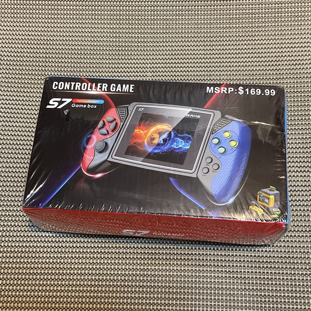 Controller Game Box Portable Gaming Console - Red & Blue